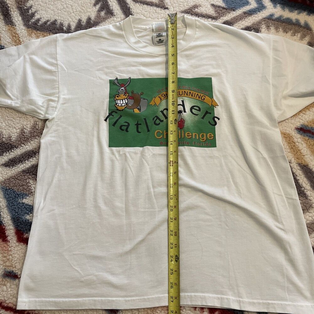 Vintage 10k Run Flatlanders Challenge t shirt xl mens